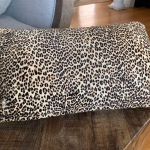 Leopard accent pillow from neiman Marcus.